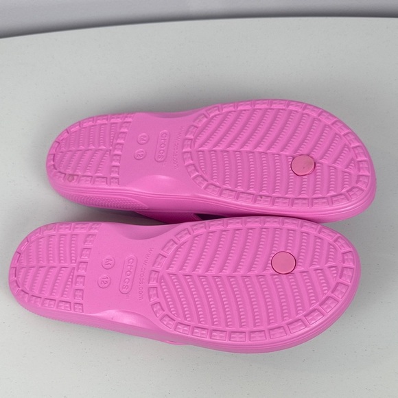 CROCS Iconic Comfort Light Pink Flip Flops Size 12 - Picture 7 of 10